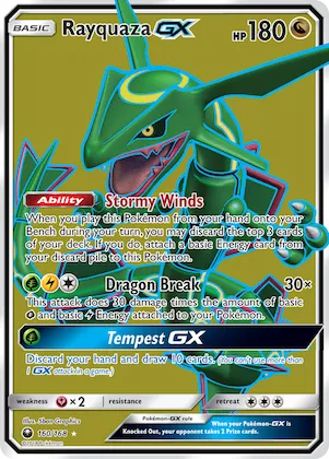 Rayquaza-GX #160 – Celestial Storm