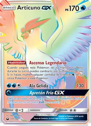 Articuno GX 171 – Tormenta Celestial