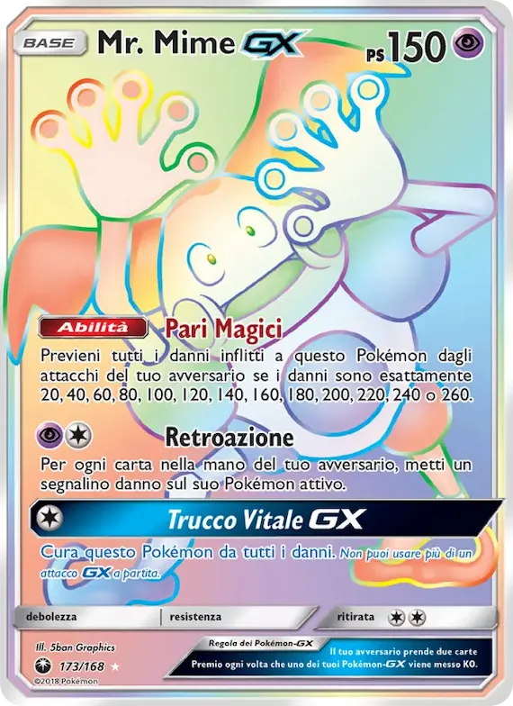 Mr. Mime GX 173 – Tempesta Astrale