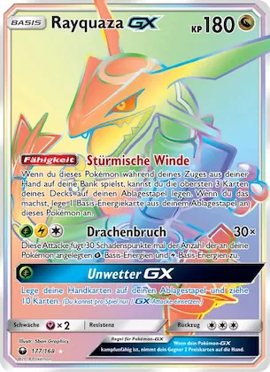 Rayquaza GX 177 – Sturm Am Firmament