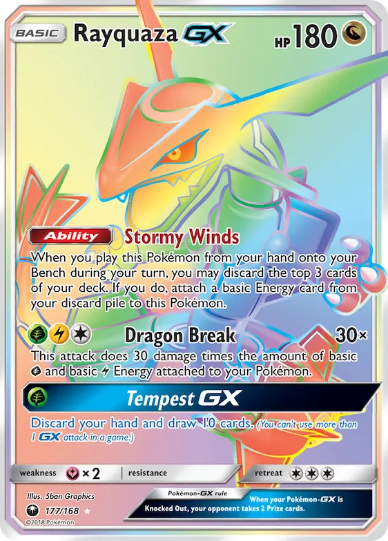 Rayquaza-GX #177 – Celestial Storm