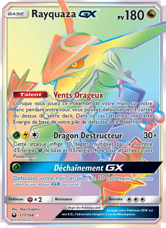 Rayquaza GX 177 – Tempête Céleste