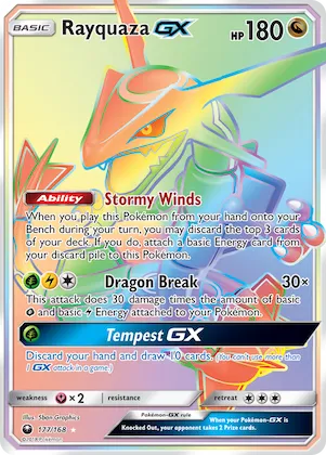 Rayquaza-GX #177 – Celestial Storm