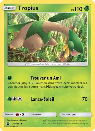 Tropius n° 21 – Tempête Céleste