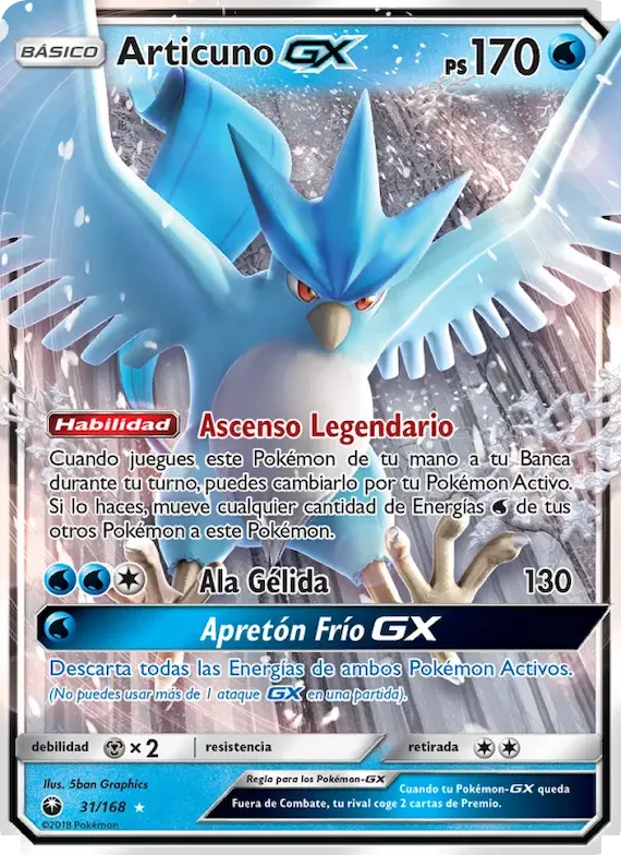 Articuno GX 31 – Tormenta Celestial