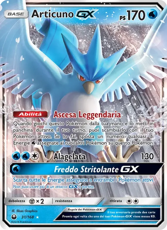 Articuno GX 31 – Tempesta Astrale