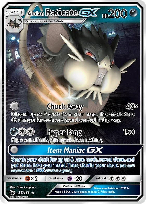Alolan Raticate-GX #85 – Celestial Storm