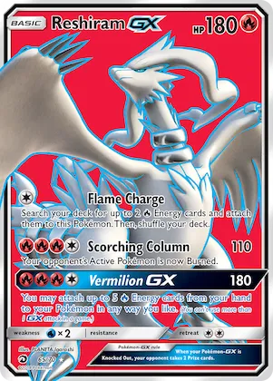 Reshiram GX 65 – Majesté Des Dragons