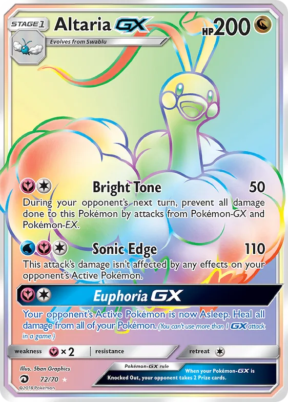 Altaria-GX #72 – Dragon Majesty