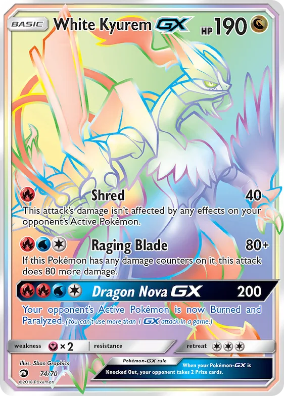 Kyurem Blanc GX 74 – Majesté Des Dragons