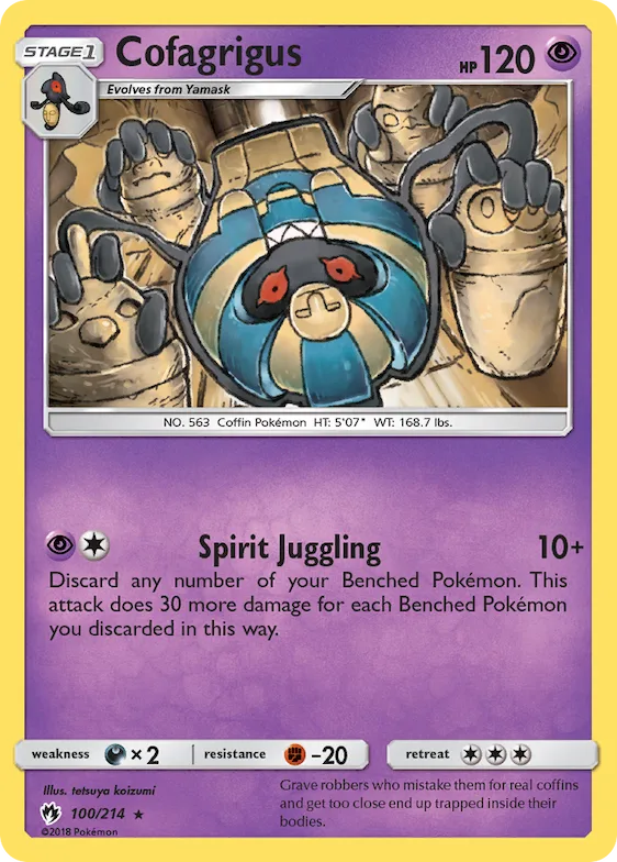 Cofagrigus #100 – SM - Lost Thunder