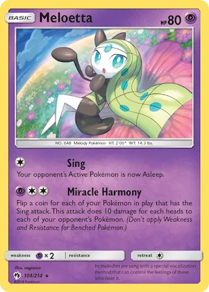 Meloetta #104 – SM - Lost Thunder