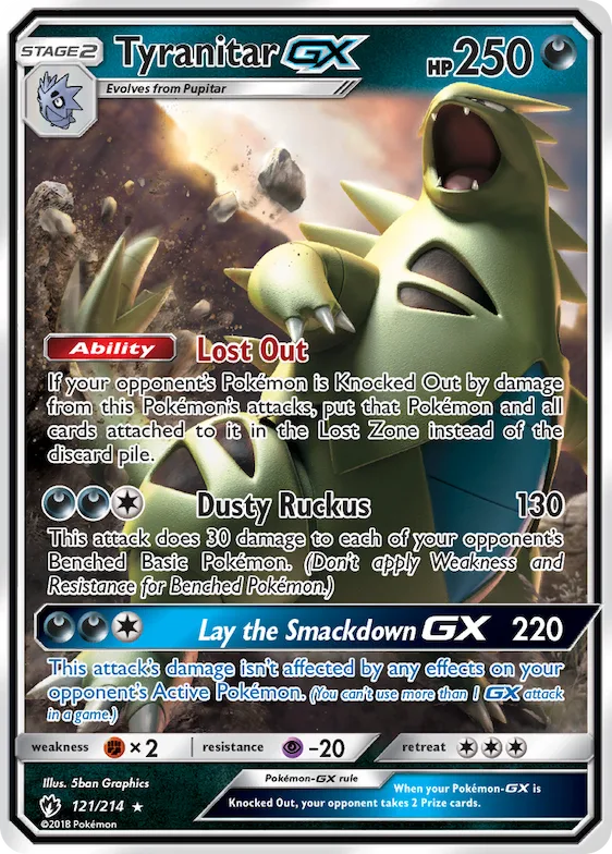 Tyranitar-GX #121 – SM - Lost Thunder