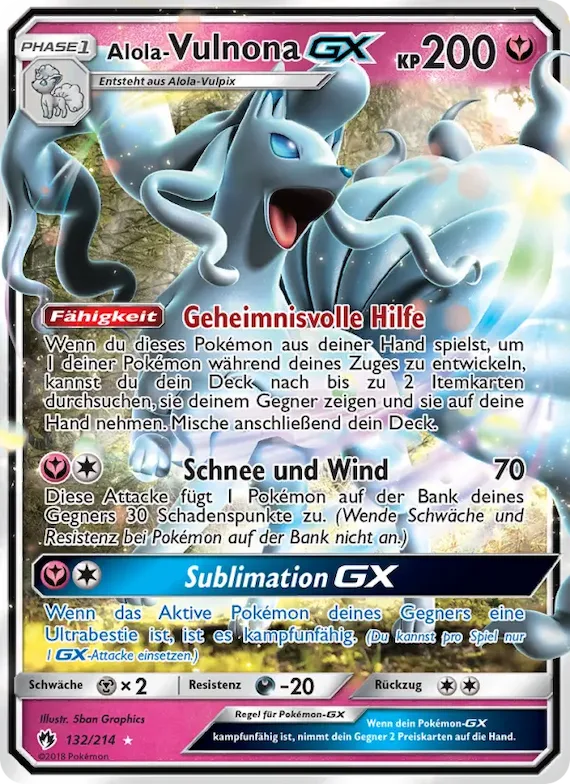 Alola Vulnona GX 132 – Echo des Donners