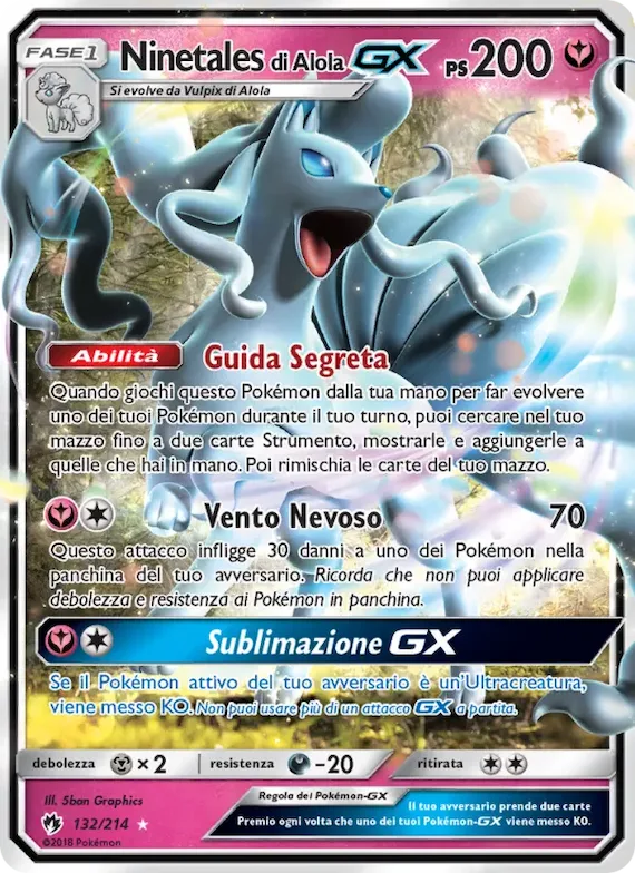 Ninetales di Alola GX 132 – Tuoni Perduti