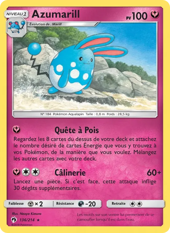 Azumarill 136 – Tonnerre Perdu