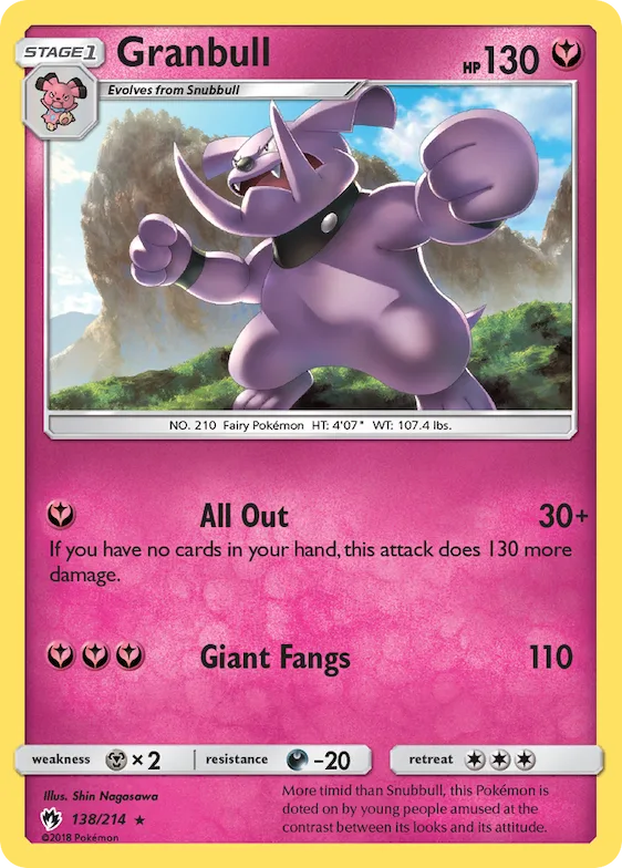 Granbull #138 – SM - Lost Thunder