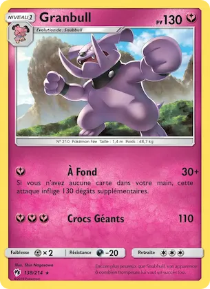 Granbull n° 138 – Tonnerre Perdu