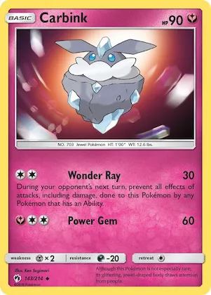 Carbink #143 – SM - Lost Thunder