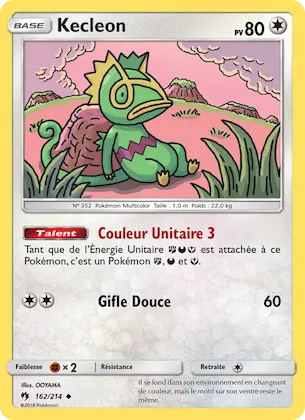 Kecleon n° 162 – Tonnerre Perdu