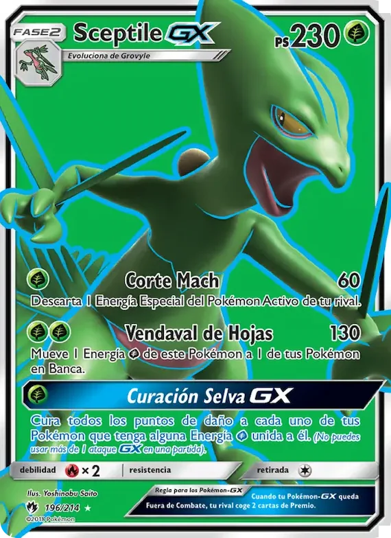Sceptile GX 196 – Truenos Perdidos