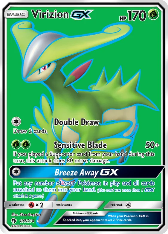Virizion-GX #197 – SM - Lost Thunder