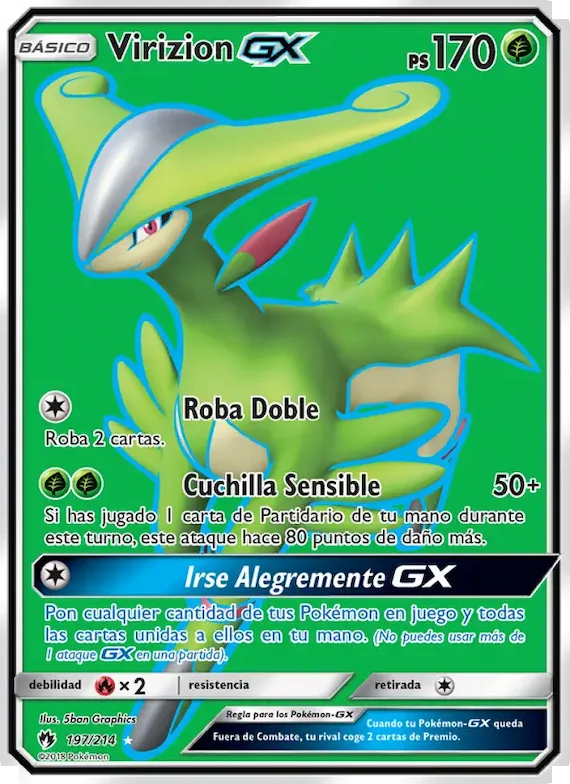 Virizion GX 197 – Truenos Perdidos