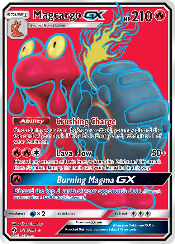 Magcargo-GX #198 – SM - Lost Thunder