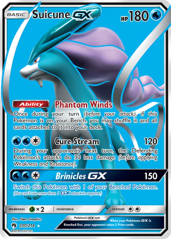 Suicune-GX #200 – SM - Lost Thunder