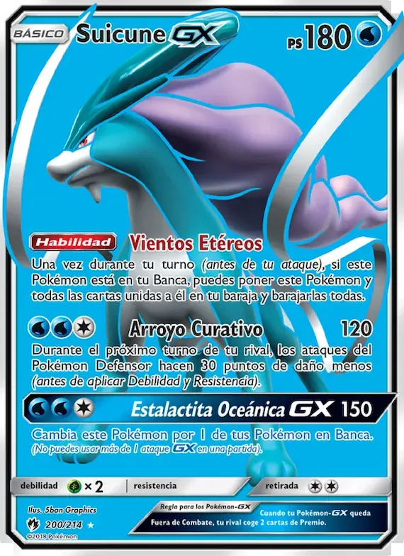 Suicune GX 200 – Truenos Perdidos