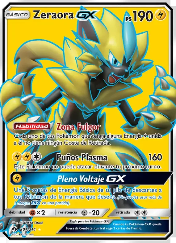 Zeraora GX 201 – Truenos Perdidos