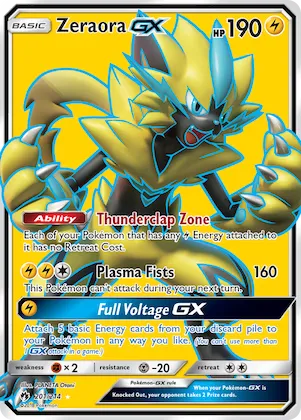 Zeraora-GX #201 – SM - Lost Thunder