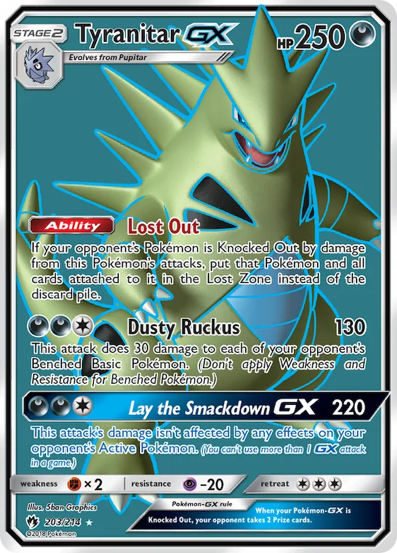 Tyranitar-GX #203 – SM - Lost Thunder