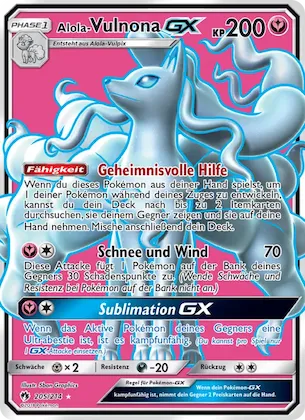 Alola Vulnona GX Nr. 205 – Echo des Donners