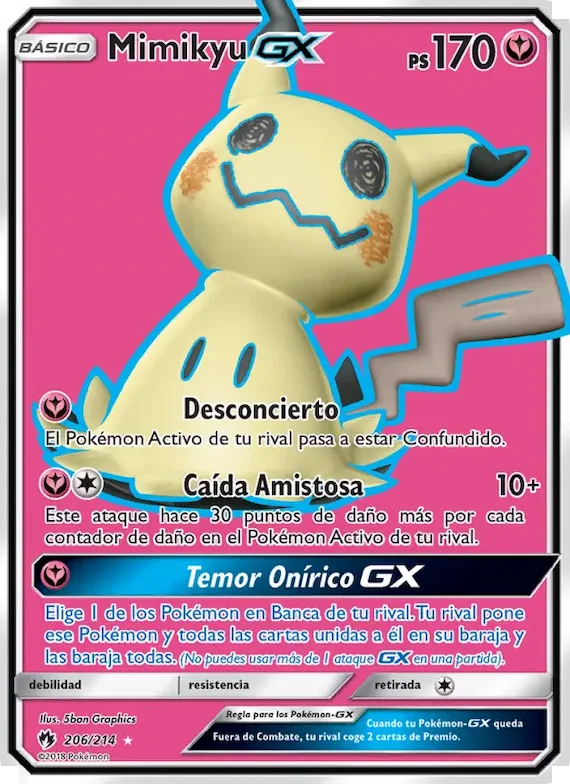 Mimikyu GX 206 – Truenos Perdidos