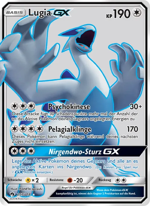 Lugia GX 207 – Echo des Donners