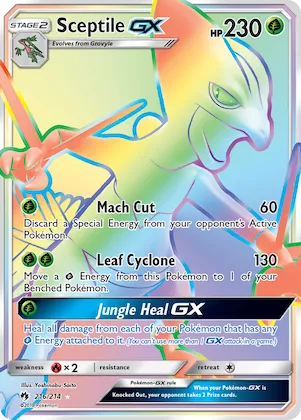 Sceptile-GX #216 – SM - Lost Thunder