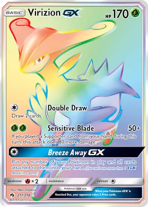 Virizion-GX #217 – SM - Lost Thunder