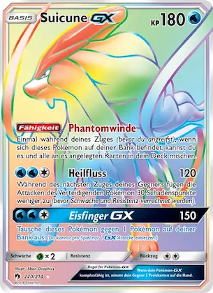 Suicune GX Nr. 220 – Echo des Donners