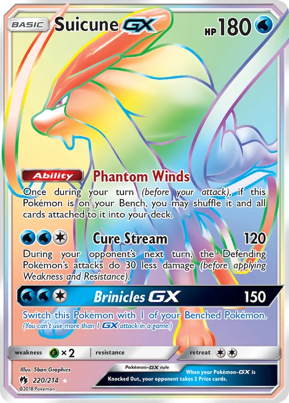 Suicune-GX #220 – SM - Lost Thunder