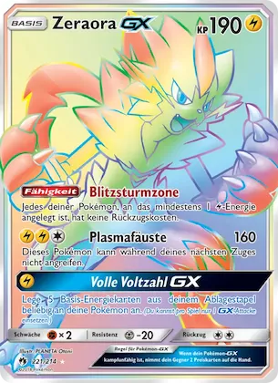 Zeraora GX Nr. 221 – Echo des Donners