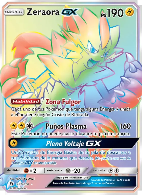 Zeraora GX 221 – Truenos Perdidos