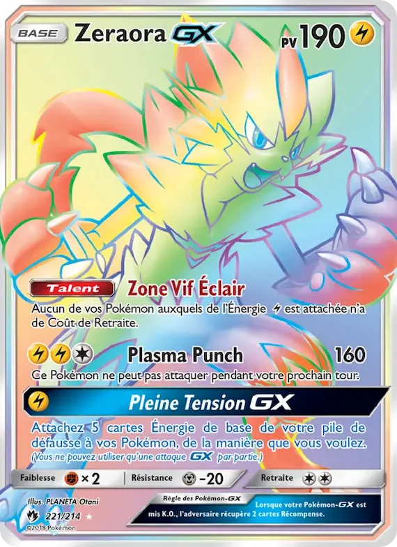 Zeraora GX 221 – Tonnerre Perdu