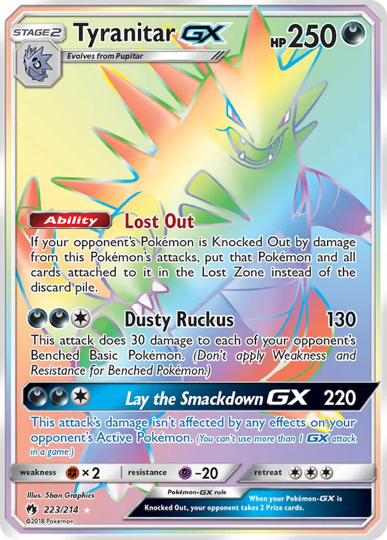 Tyranitar-GX #223 – SM - Lost Thunder