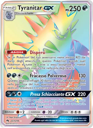 Tyranitar GX 223 – Tuoni Perduti