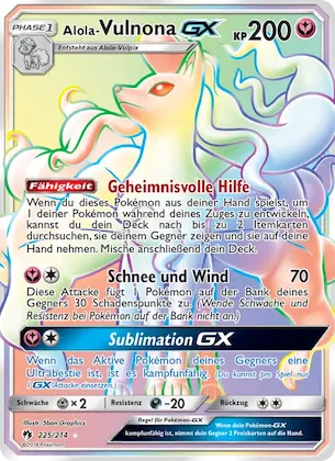 Alola Vulnona GX Nr. 225 – Echo des Donners