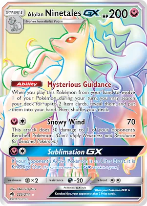 Alolan Ninetales-GX #225 – SM - Lost Thunder