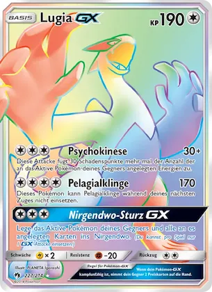Lugia GX Nr. 227 – Echo des Donners