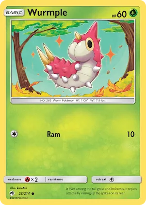 Wurmple #23 – SM - Lost Thunder
