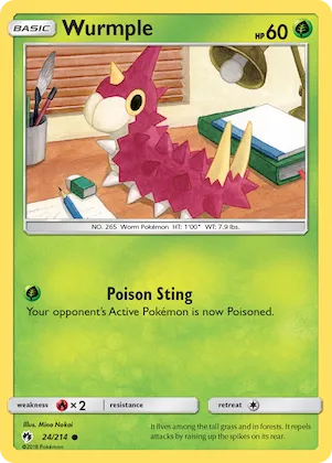 Wurmple #24 – SM - Lost Thunder